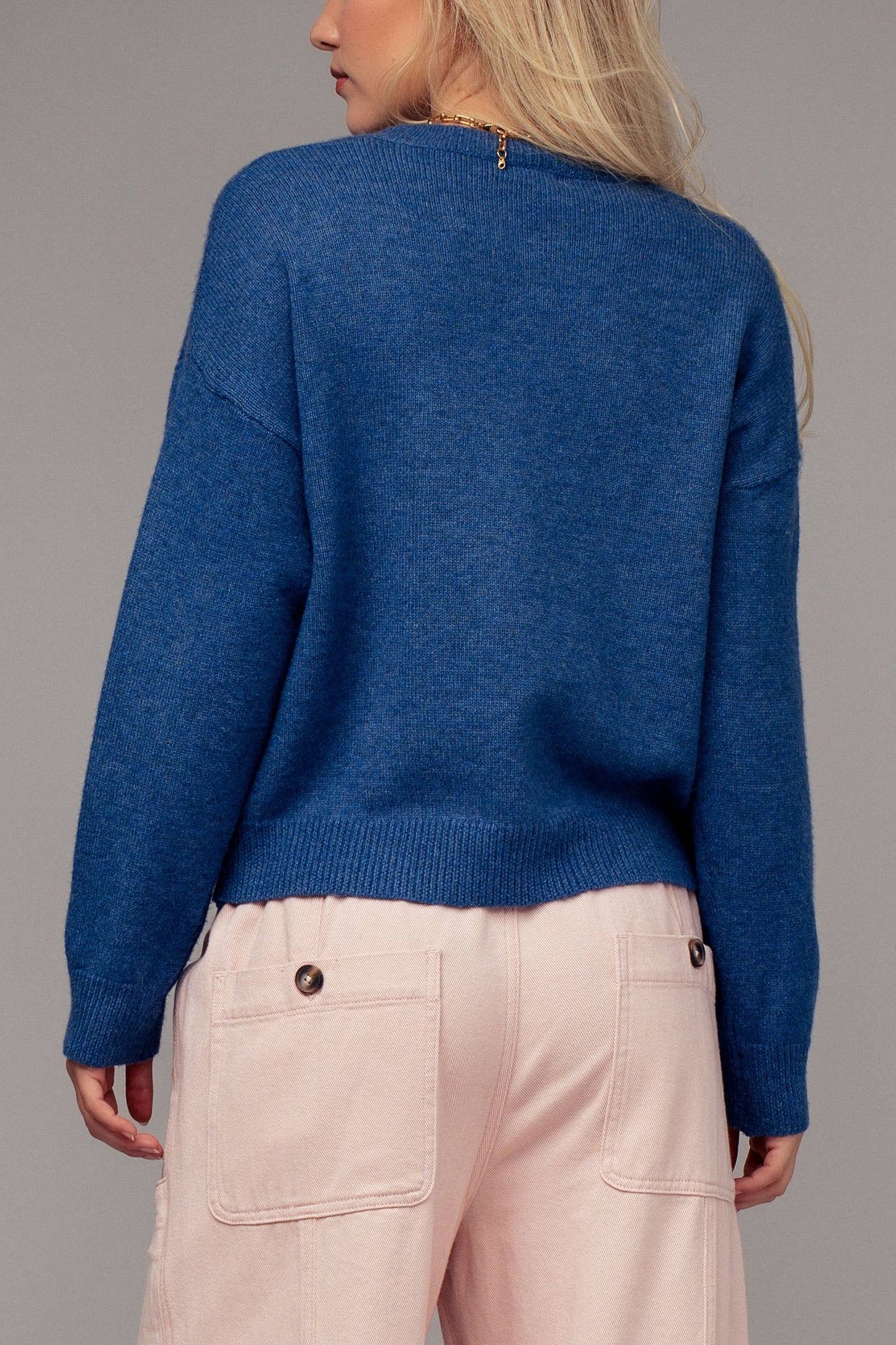 Urban Daizy - Crab Graphic Relaxed Knit Sweater