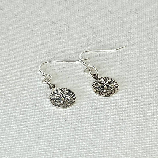Jackie Gallagher Designs - Handmade Coastal Jewelry - Sand Dollar Earrings