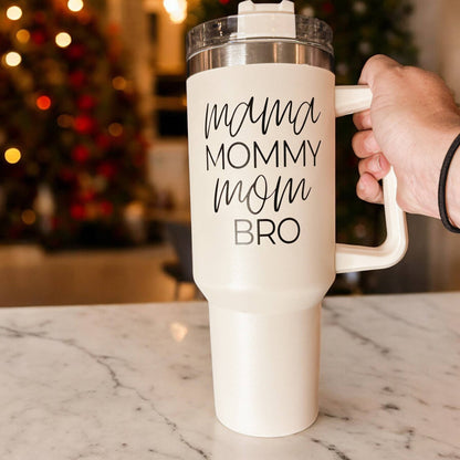Gia Roma - Mom's Sippy Cup, Back to School Gift, 40 oz Pink Tumbler Lid: Mom's Sippy-Pink