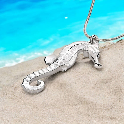 Big Blue by Roland St John - Seahorse Pendant: 18"