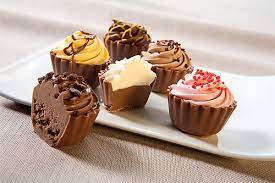 Chocolate Creations USA - Belgian Chocolate Truffles-Cupcake Shape: Salted Caramel
