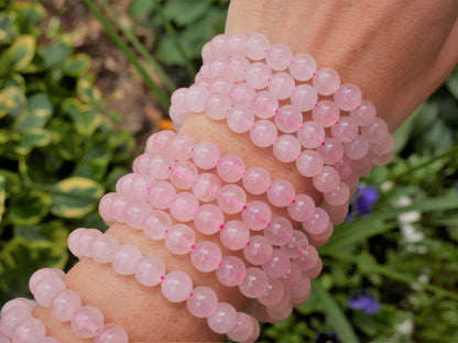 The Healing Sanctuary - Rose Quartz Beaded Bracelet 8mm