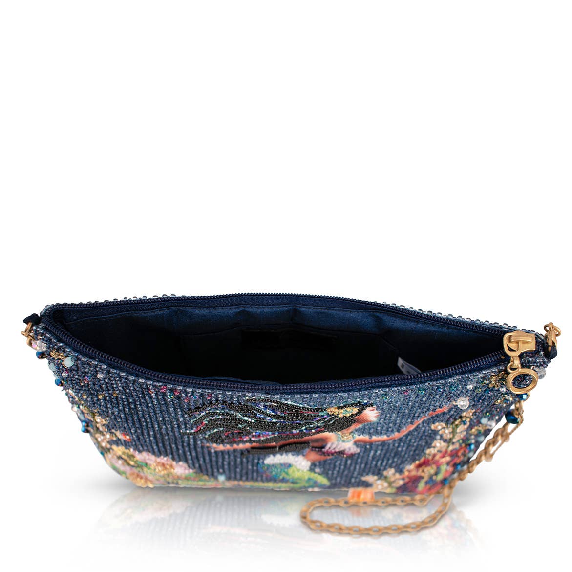 Mary Frances Accessories - Mermaid Magic Beaded Underwater Scene with Mermaid Crossbody