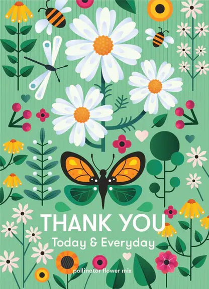 Bentley Seed Co. - Thank You Today Everyday - Pollinator Flower Mix Seed Packet
