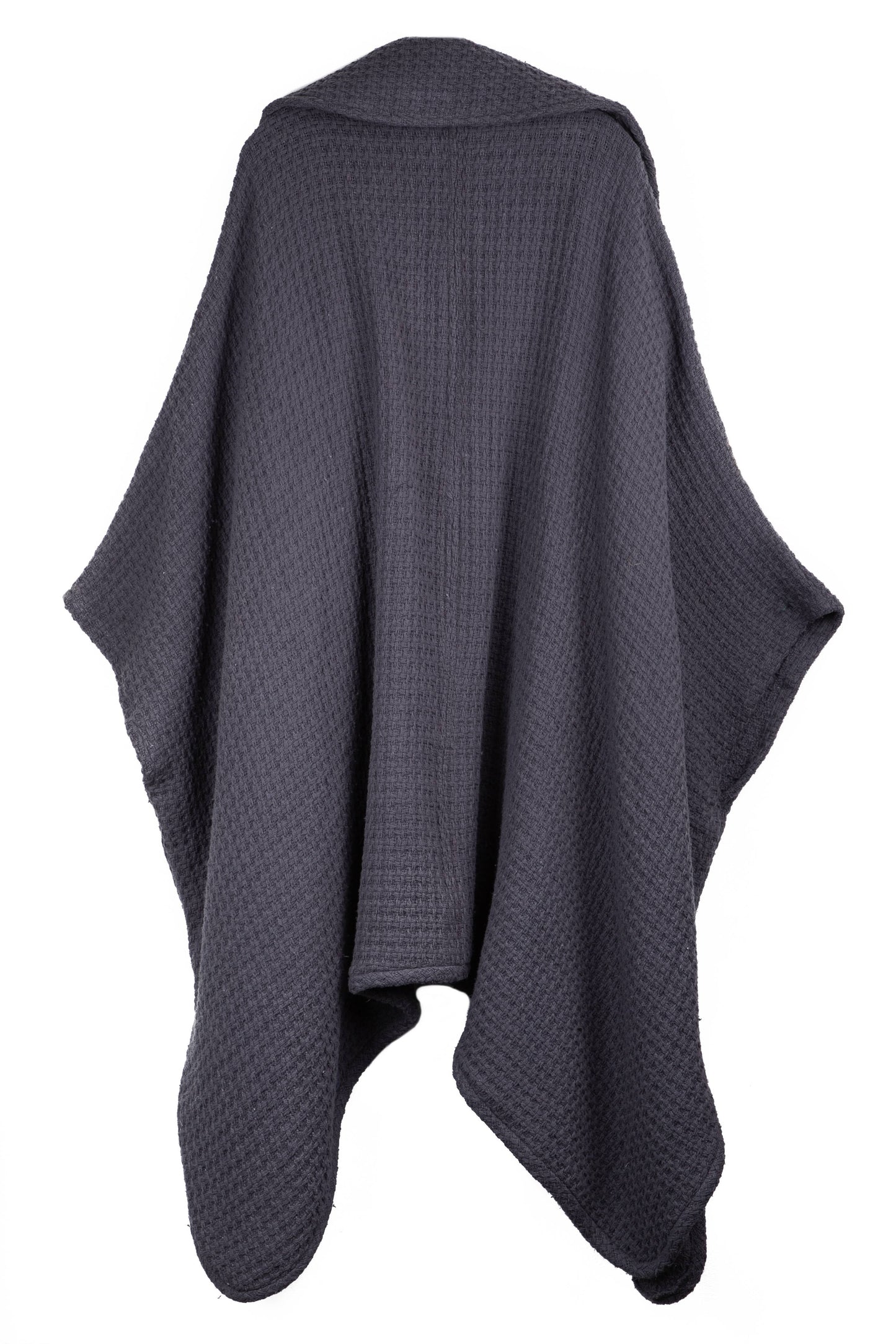 SAACHI - Comfy Oversized Waffle Knit Collared Jacket