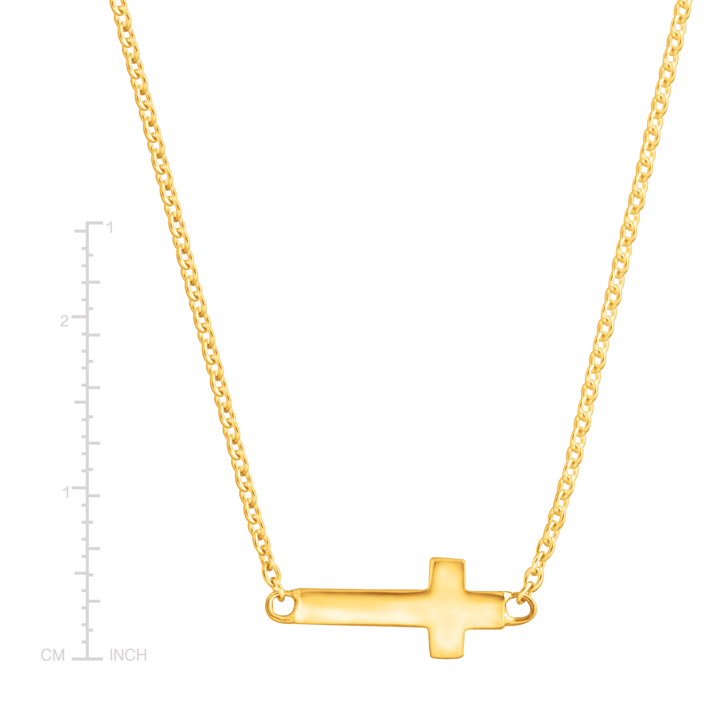 Silpada - Silpada 'Simplex Cross' Horizontal Cross Necklace in Sterlin: White