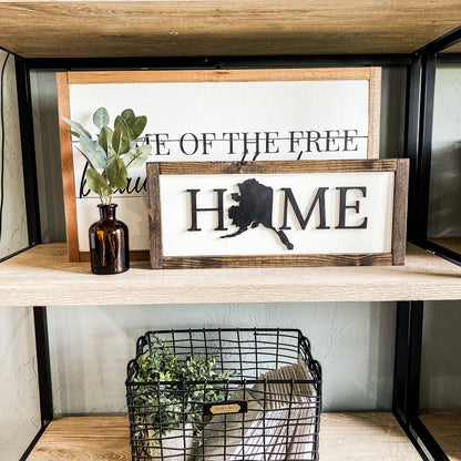 Dakota + Pine Design Co. - Home Customized Wood Laser 3D Sign: Classic Gray