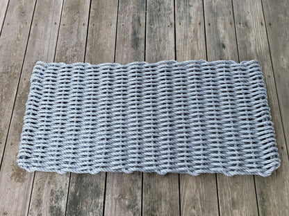 Little Salty Rope - Solid Color Lobster Rope Door Mat, Color Options Available
