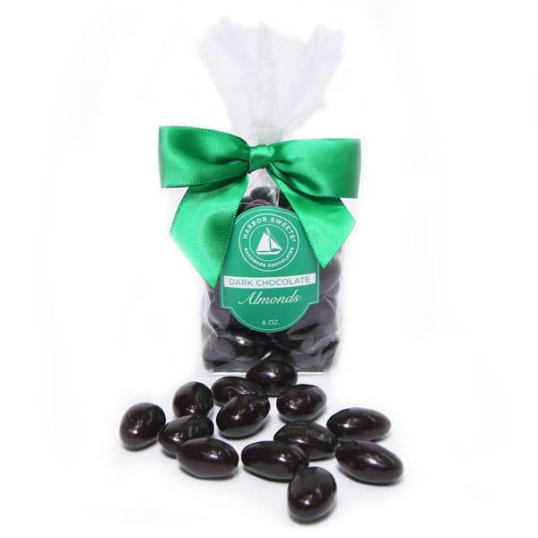 Harbor Sweets - Dark Chocolate Covered Almonds - 6 oz bag by Harbor Sweets