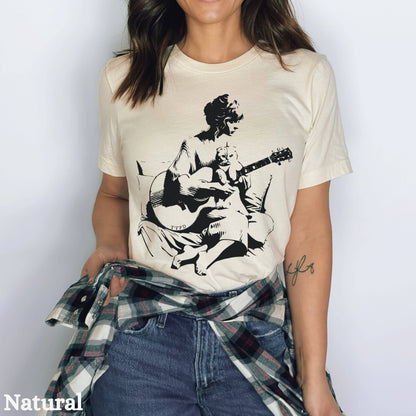 SONDO DESIGN LTD - Tortured Poets Love Cats Shirt, Taylor Swifties TTPD Shirt: Unisex T-Shirt / S / White