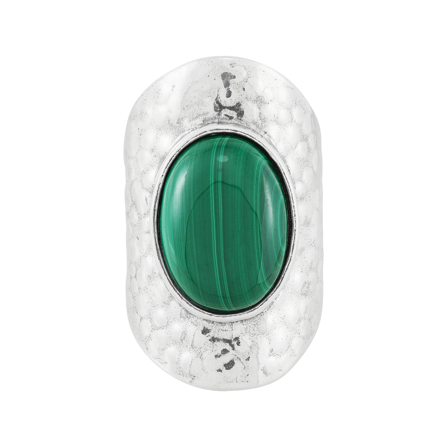 Silpada - Silpada 'With Nature' Sterling Silver Malachite Ring: 7