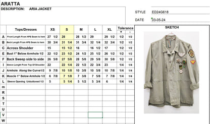Aratta - Aria Jacket: Army / M