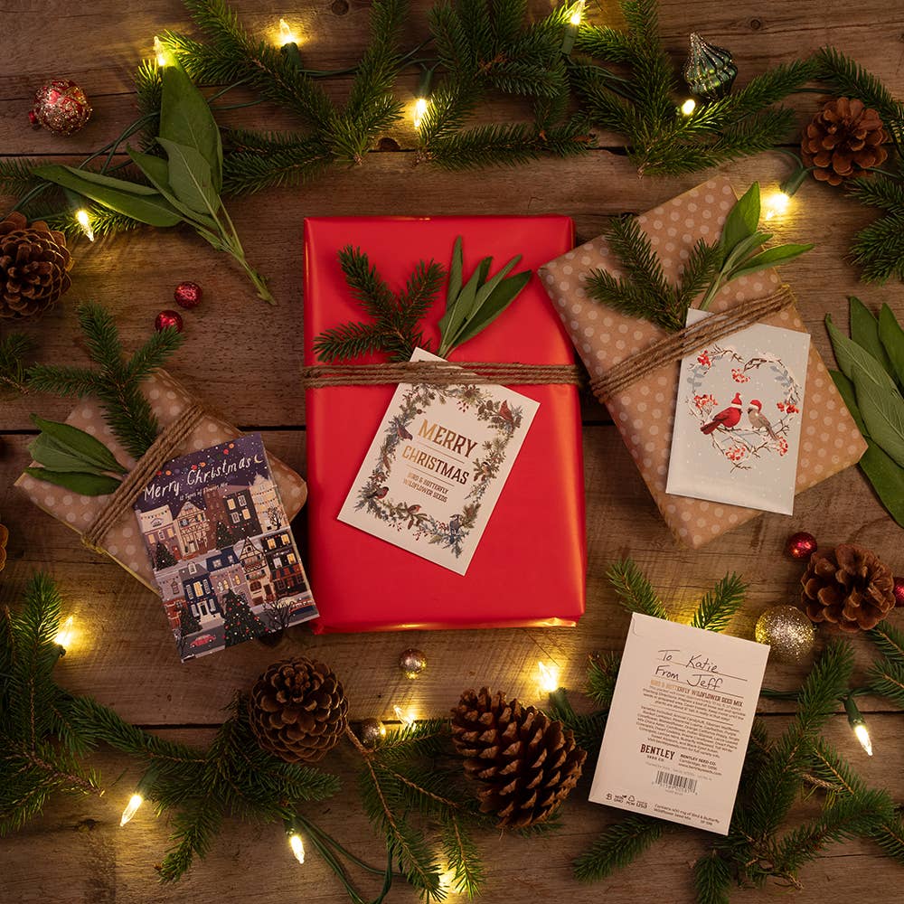 Bentley Seed Co. - Twas the Night Before Christmas Gift Tag Card - Seed Packets