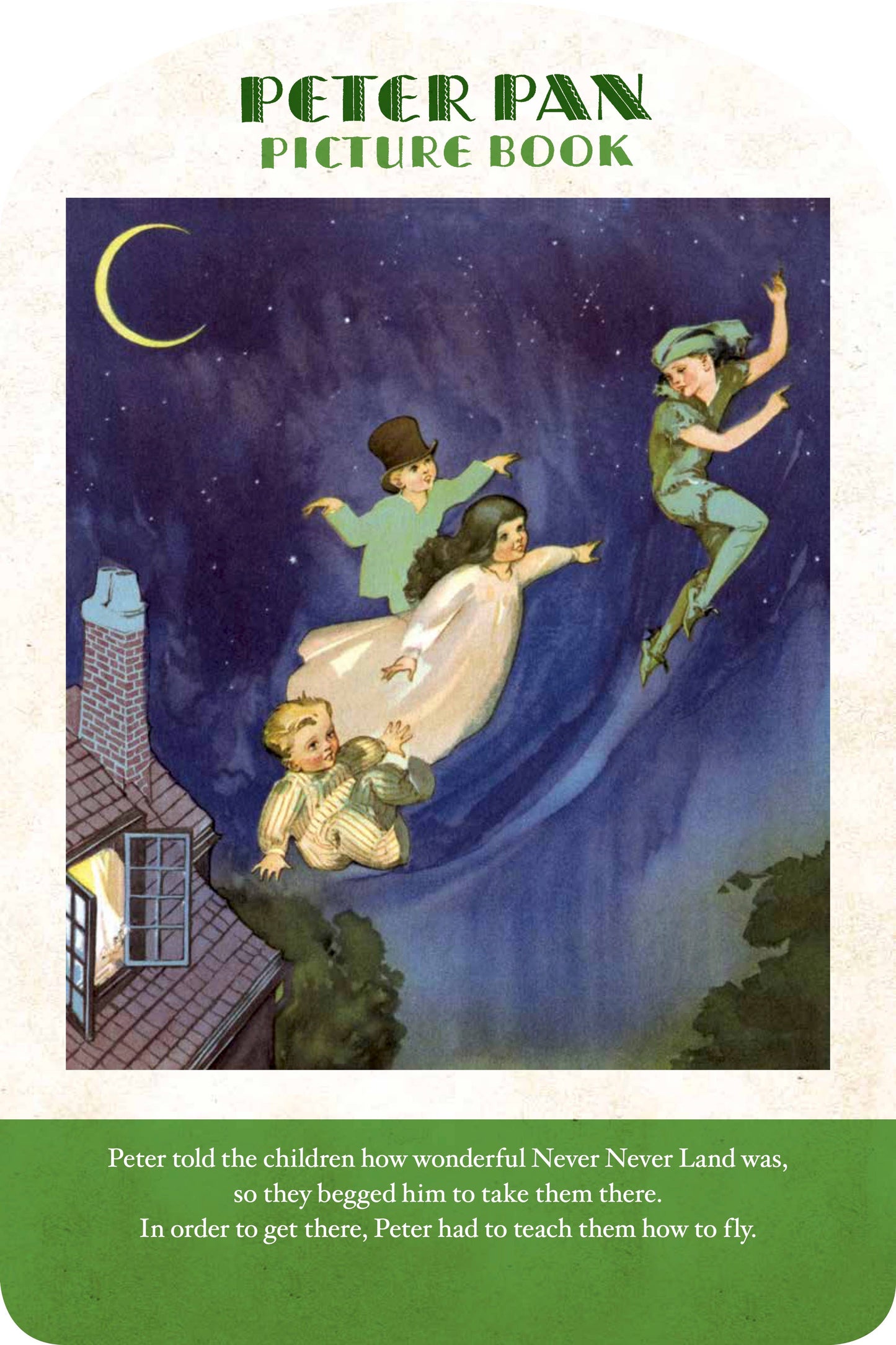Laughing Elephant Books - Peter Pan Picture Book- Children's Picture Book-Vintage