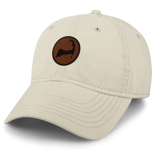 Chowdaheadz - Cape Cod Circle Leather Patch Dad Hat