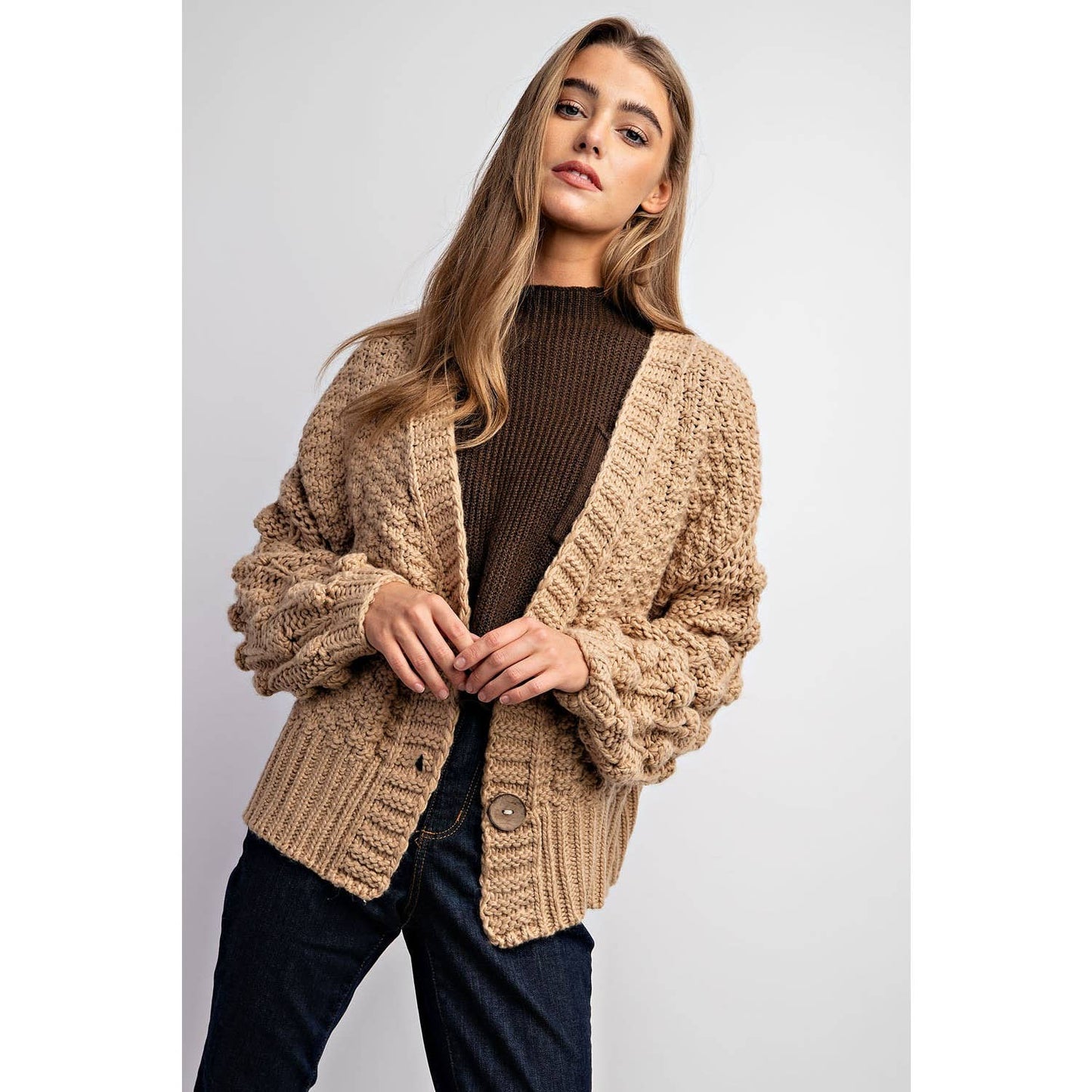 Sweet Generis - SWEET 3D FLOWER KNITTING CARDIGAN