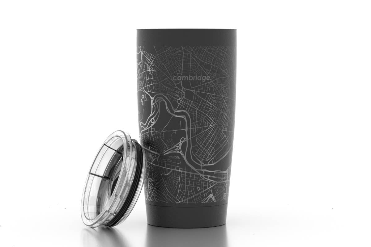 Well Told - CUSTOM ETCHED U.S. City / Town Map - 20 oz Insulated Tumbler: White