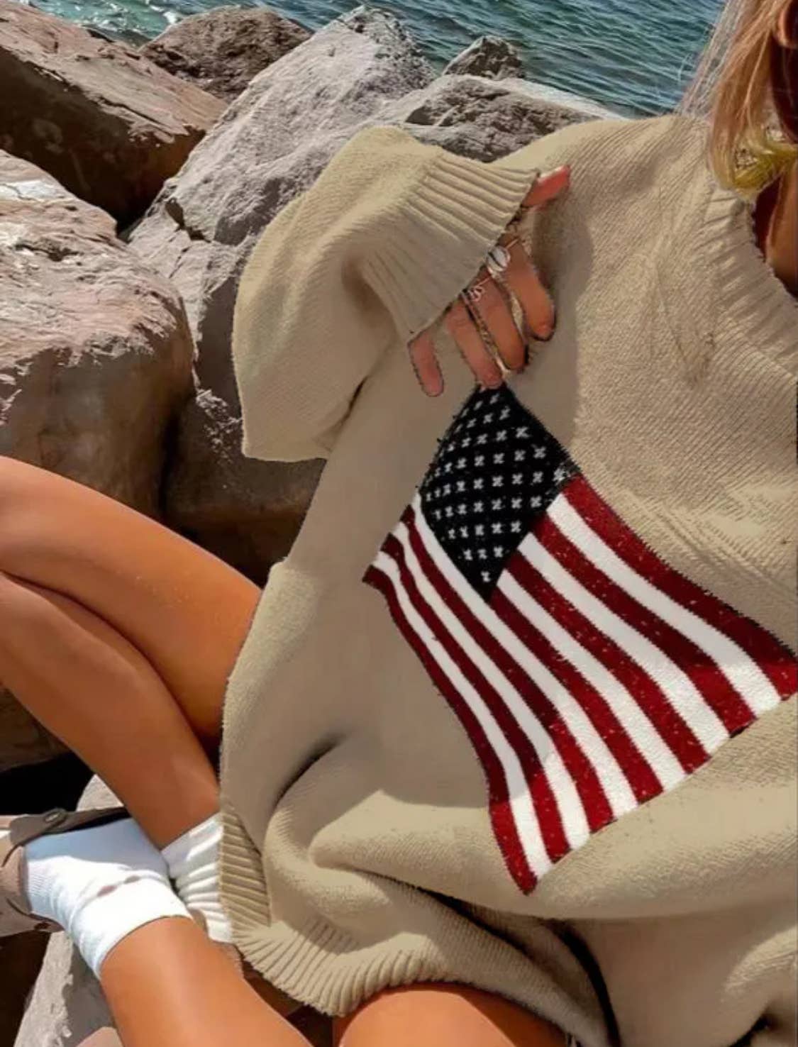 Serenity Collective - #1 BEST SELLER-USA Flag Sweater 