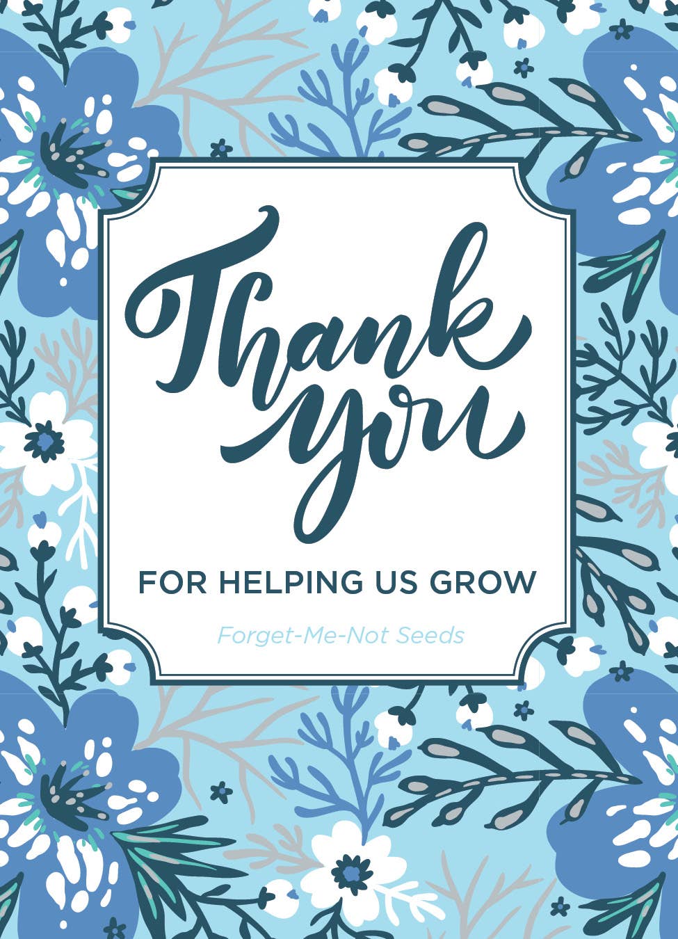 Bentley Seed Co. - Help Us Grow Forget Me Not - Forget Me Not Seed Packets