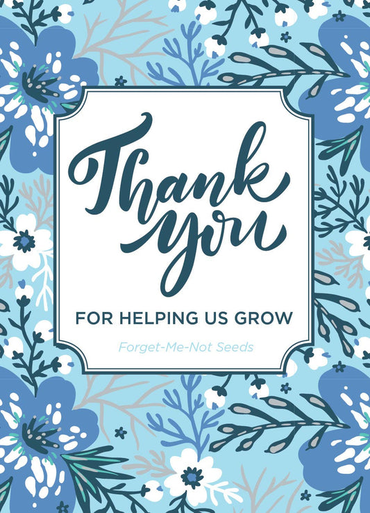 Bentley Seed Co. - Help Us Grow Forget Me Not - Forget Me Not Seed Packets