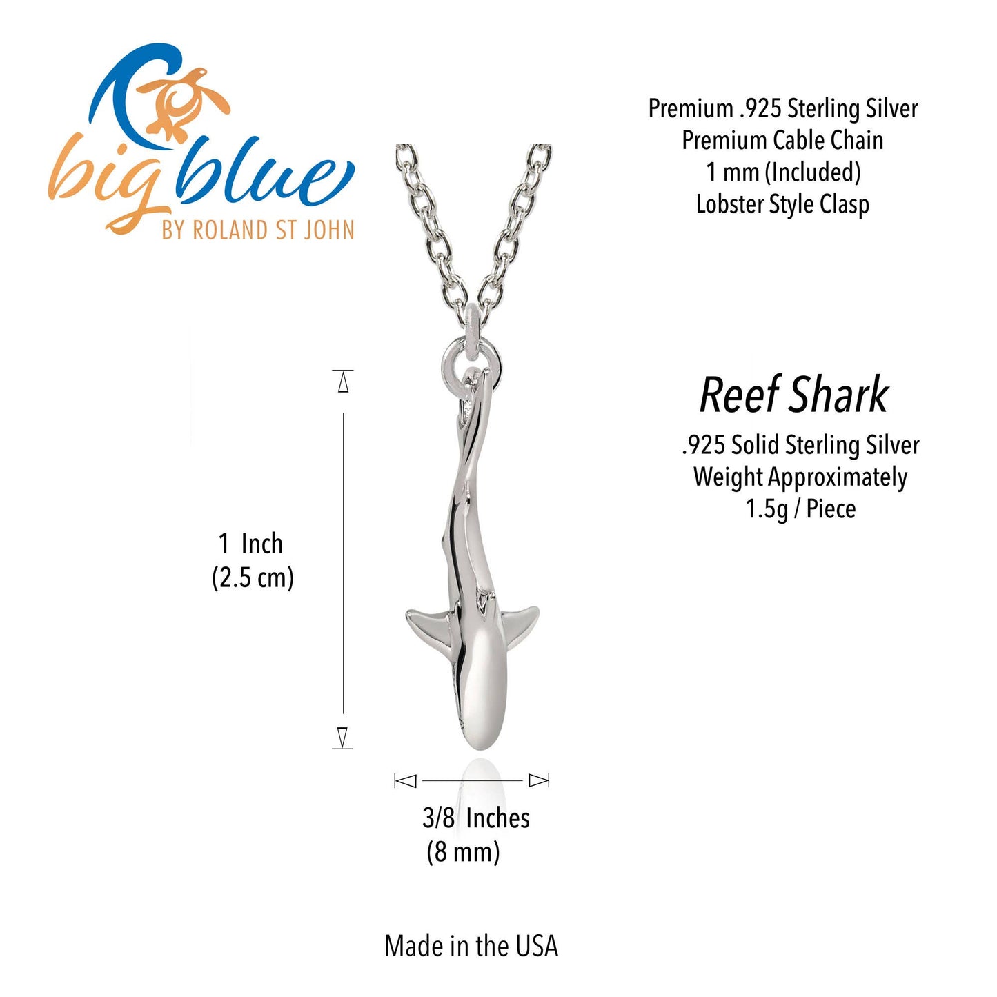 Big Blue by Roland St John - Mini Realistic Shark