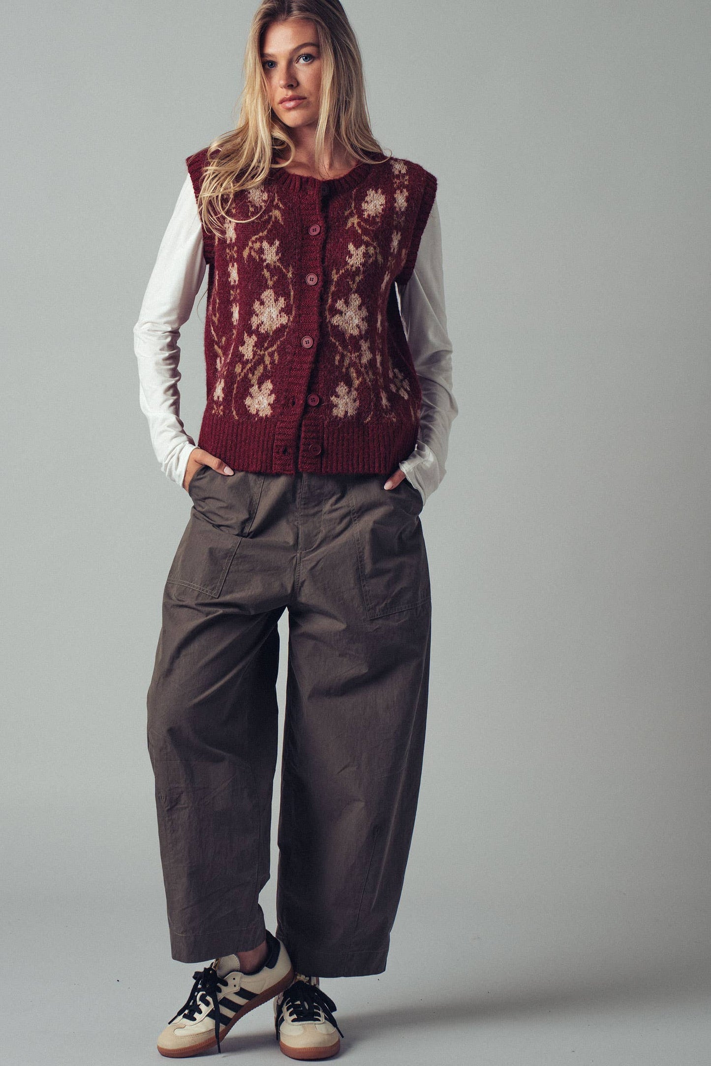 Urban Daizy - Boho Relaxed Wide-Leg Cargo Pants