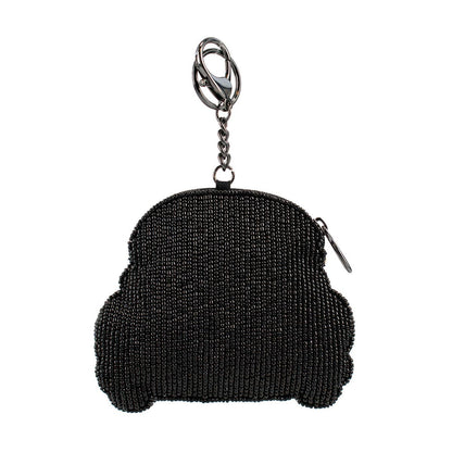 Mary Frances Accessories - On the Road Black Car White Flower Coin Purse