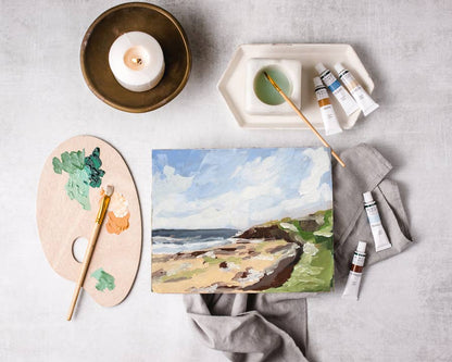 Cate Paper Co. - Seashore Path painting kit, impressionist painting kit