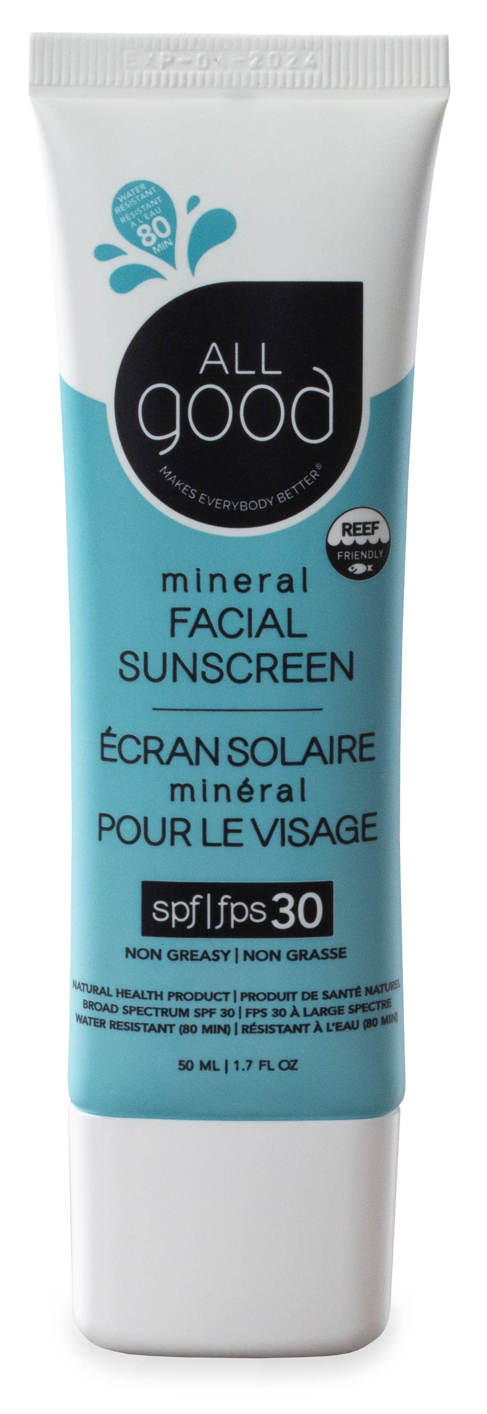 All Good Body Care - Daily Facial Mineral Sunscreen & Moisturizer SPF 30