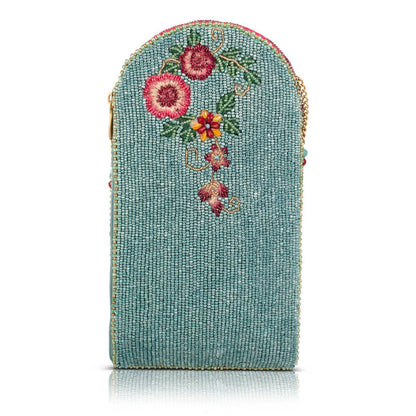 Mary Frances Accessories - Full of Hot Air Balloon Beaded Crossbody Phone Bag