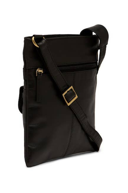Ricki designs - LEATHER CROSSBODY, I PAD TECH BAG: BLACK