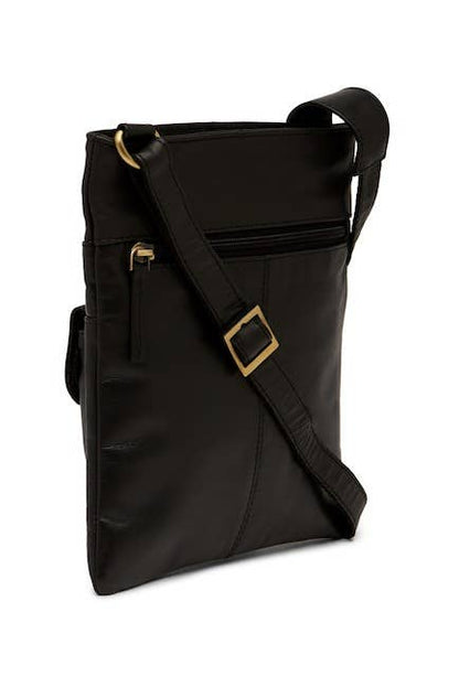 Ricki designs - LEATHER CROSSBODY, I PAD TECH BAG: BLACK
