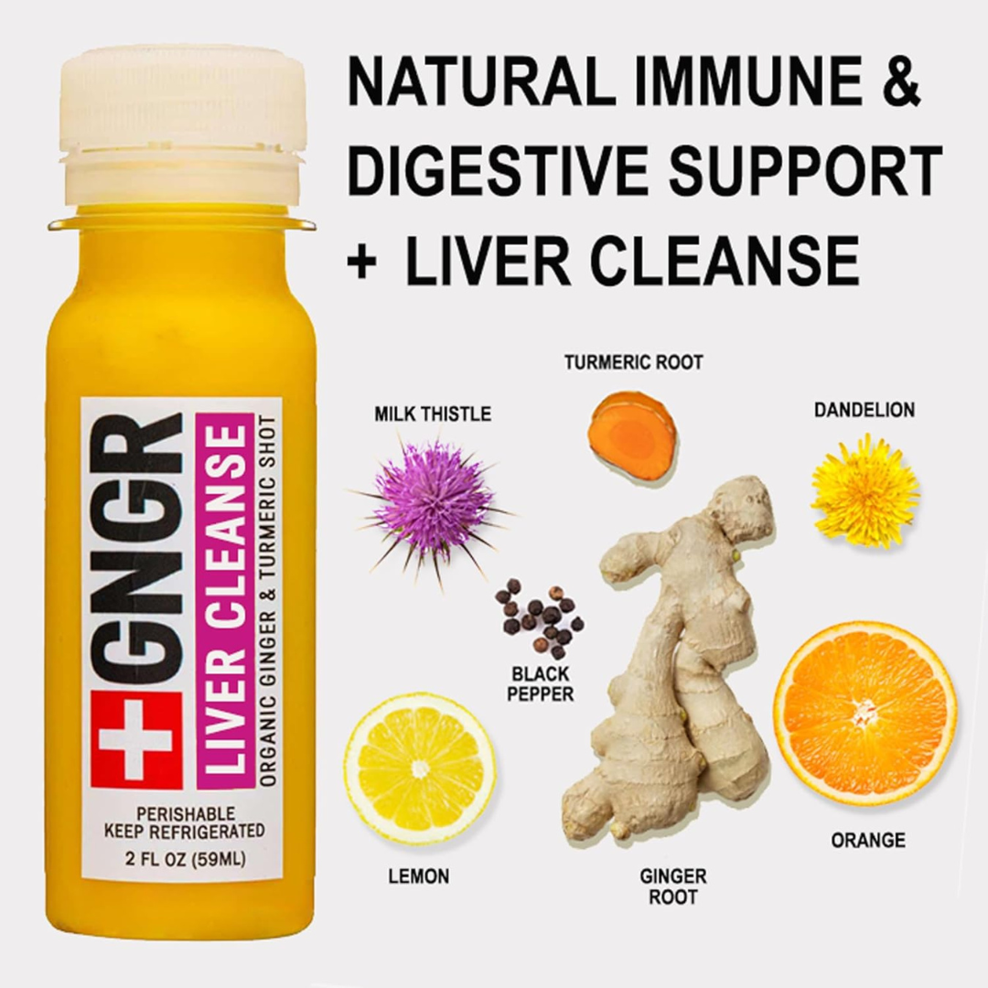 GNGR Labs - Liver Cleanse Shot: Ginger, Milk Thistle, Dandelion Detox