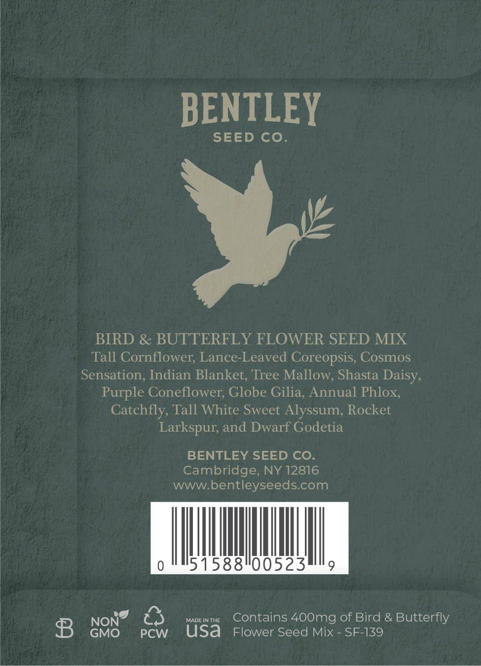 Bentley Seed Co. - Grateful Memories - Bird and Butterfly Wildflower Mix