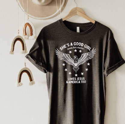 OAT COLLECTIVE - SHE'S A GOOD GIRL  Graphic T-Shirt: VINTAGE WHITE / L