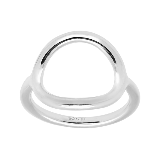 Silpada - Silpada 'Karma Ring' in Sterling Silver, Size 10: White / 7
