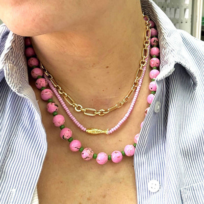 The Silver Wren - Desert Bloom Lilac Necklace
