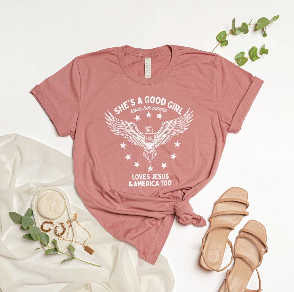 OAT COLLECTIVE - SHE'S A GOOD GIRL  Graphic T-Shirt: VINTAGE WHITE / M