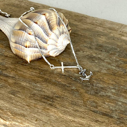 Jackie Gallagher Designs - Handmade Coastal Jewelry - Anchored in Faith bracelet