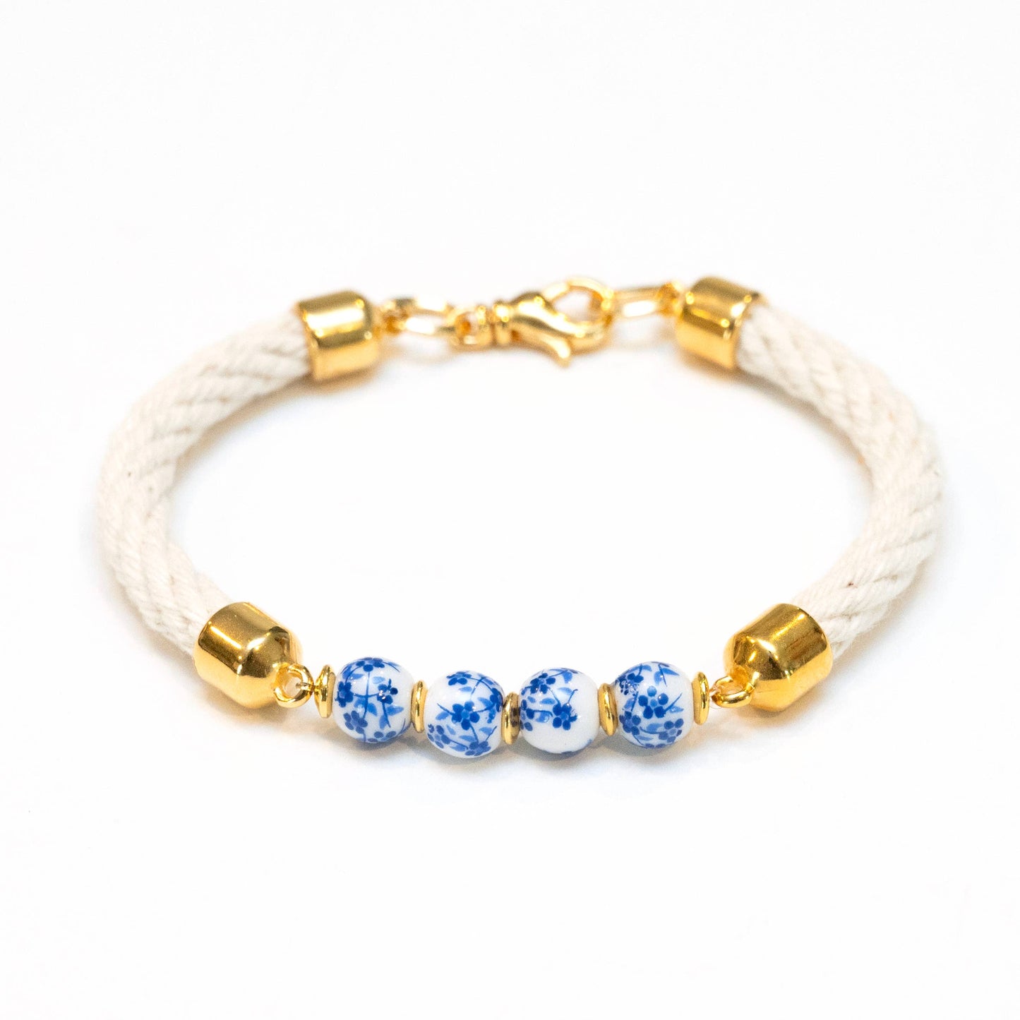 Allison Cole Jewelry - Claremont - Ivory/Gold - Nautical Rope Bracelet