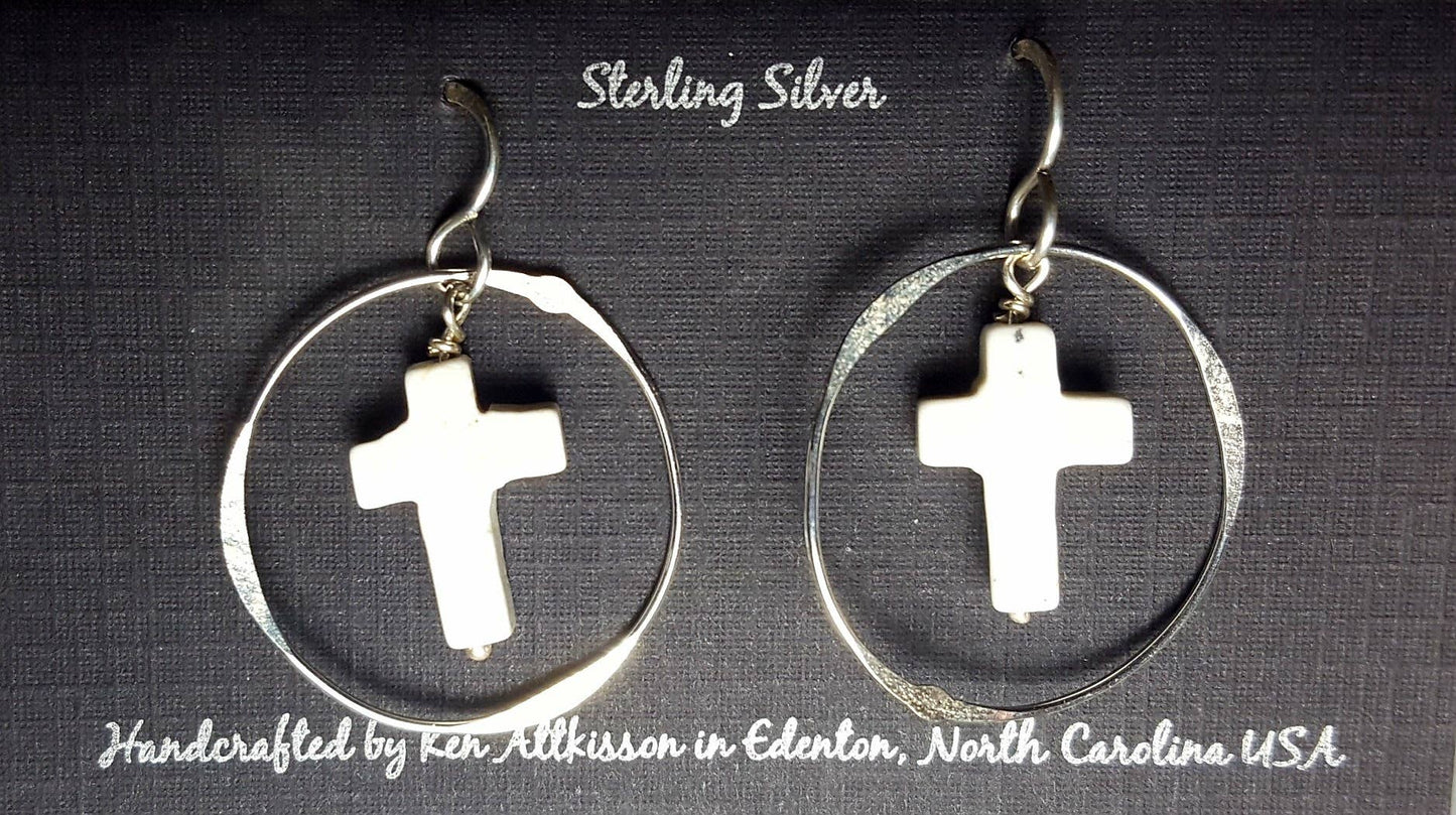Ken’s handcrafted jewelry - Sterling Silver With Buffalo Turquoise Cross