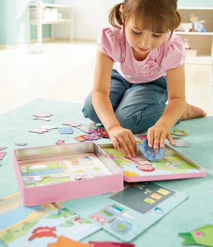 HABA USA - Doll Lilli Magnetic Game – Creative Mix & Match Dess-Up