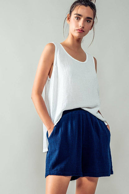 Urban Daizy - **BREATHELESS LOUNGE SHORTS: TAUPE / S-2/M-2/L-2