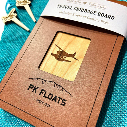 Cast & Carve - Travel Cribbage Board - Custom Design with Unique Pegs: Check Customize Box Below to Share Details for your board / No Extra Engrave Inside Board