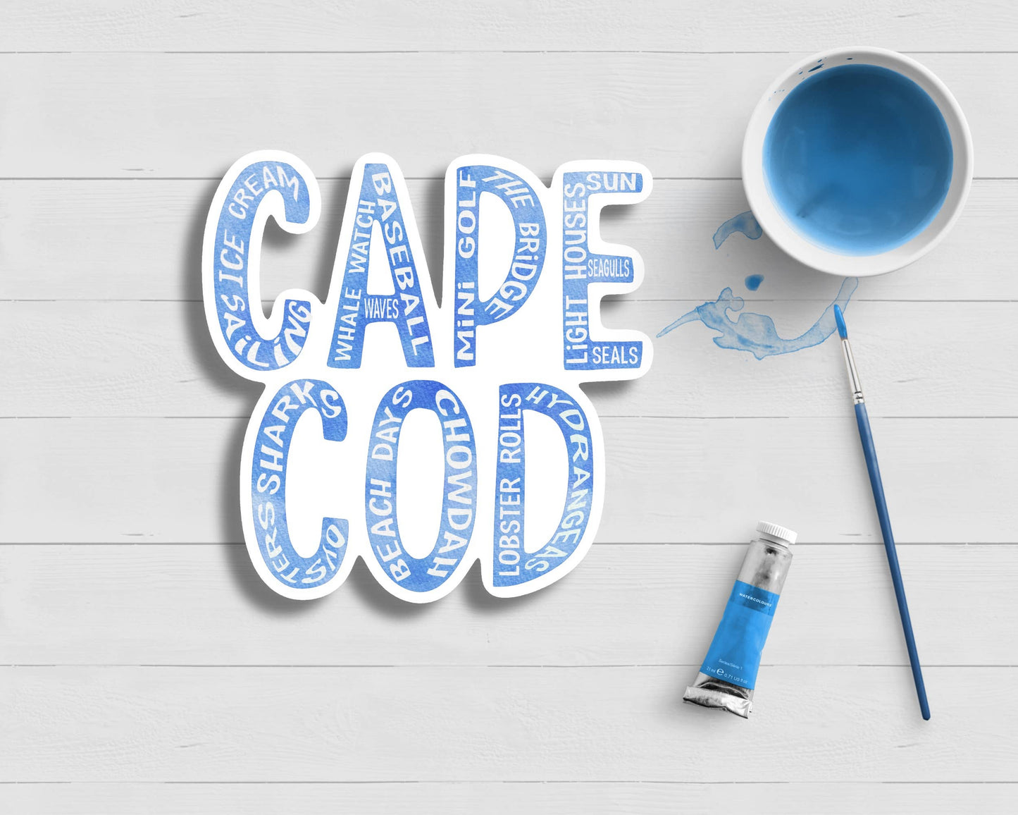 WonderfullyWrittenCo - Cape Cod Favorite Things Sticker