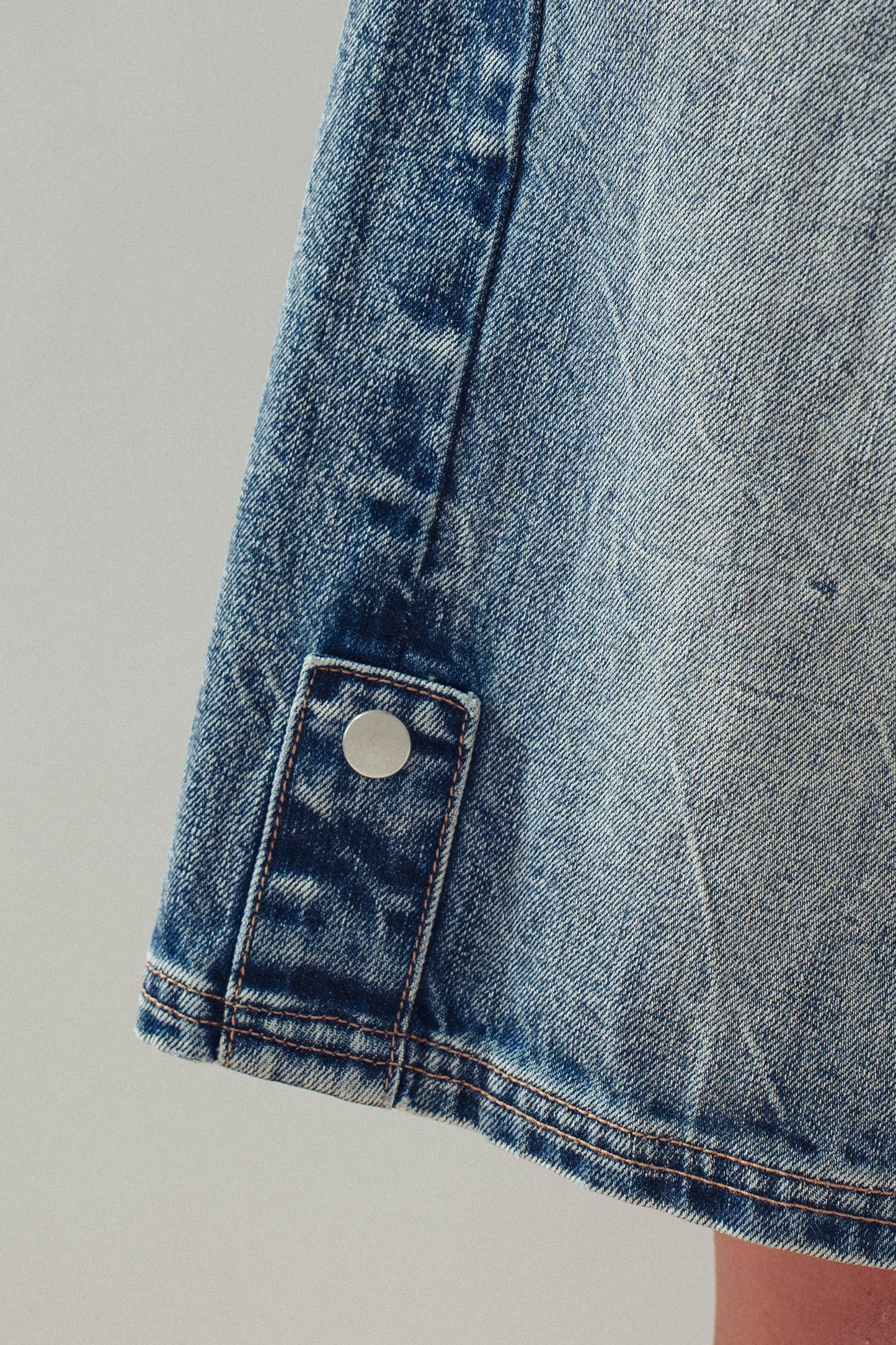 Urban Daizy - Wide-Leg Utility Denim Bermuda Shorts