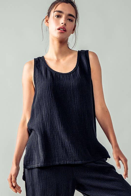 Urban Daizy - **TRANQUILITY TANK TOP: WHITE / S-2/M-2/L-2