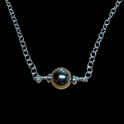 Jackie Gallagher Designs - Handmade Coastal Jewelry - Ball Anklet, Sterling silver 