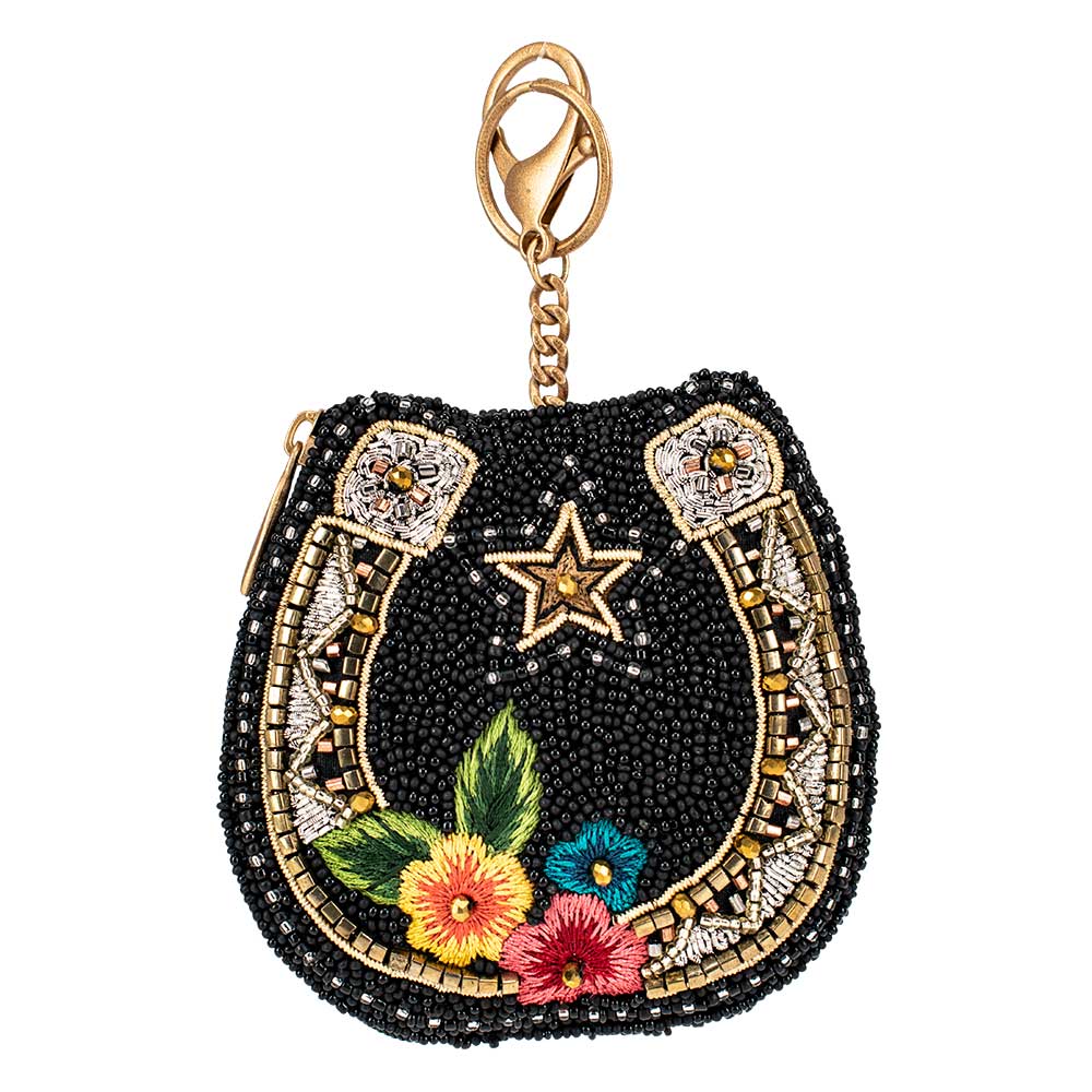 Mary Frances Accessories - Good Luck Beaded Horse Shoe Coin Purse/Key Fob