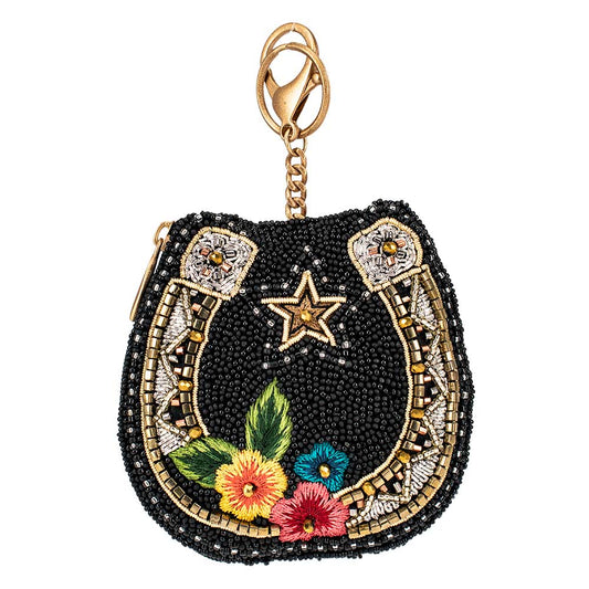 Mary Frances Accessories - Good Luck Beaded Horse Shoe Coin Purse/Key Fob